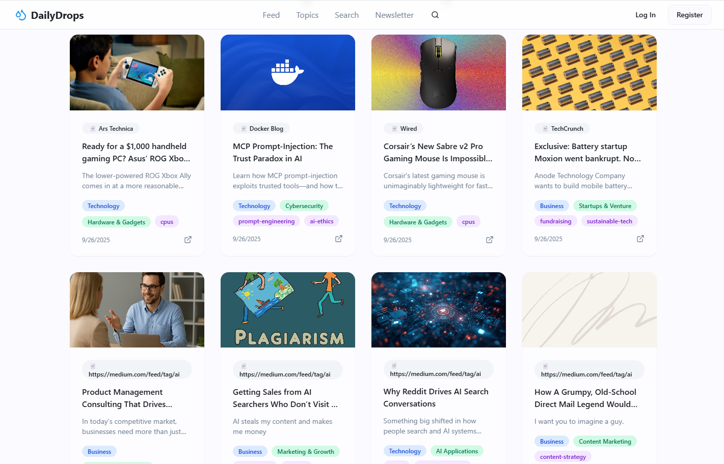 Dailydrops - Gallery 1